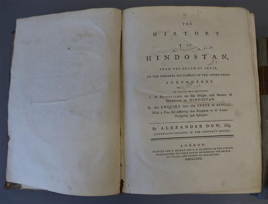 Anville, Jean Baptiste - Bourguignon d - Antiquite Geographique de lInde, qto, diced calf, spine crudely